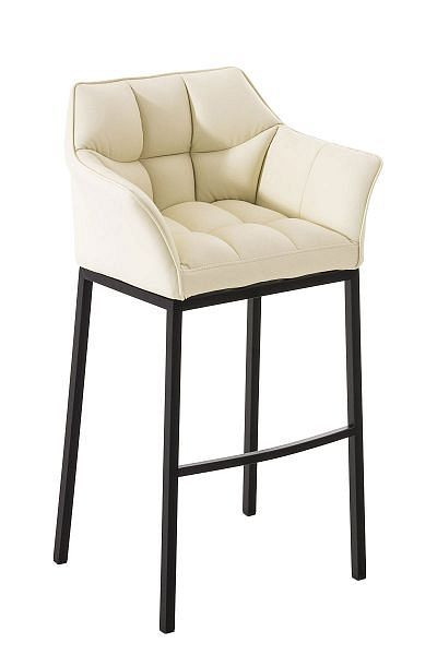 CLP Barhocker Damaso B mit 4-Fuß Gestell, creme, 101159304