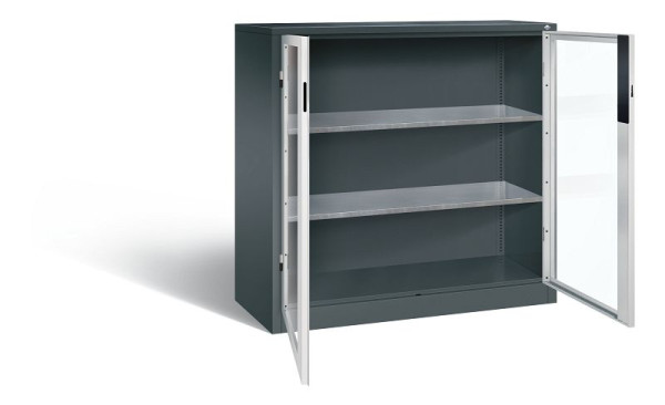 C+P Werkzeugschrank Acurado, H1200xB1200xT500mm, Farbe: Anthrazitgrau / Lichtgrau, Muldengriff, 8531-0552 S10012