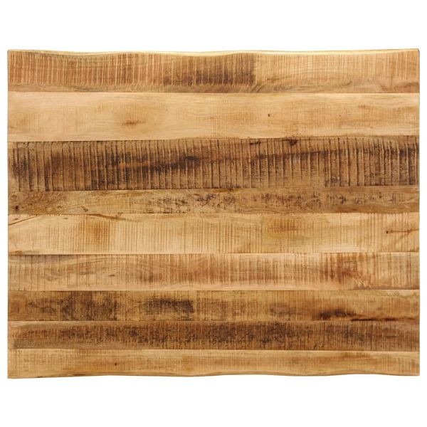 vidaXL Tischplatte mit Baumkante 90x80x3,8 cm Raues Mango Massivholz, 370699