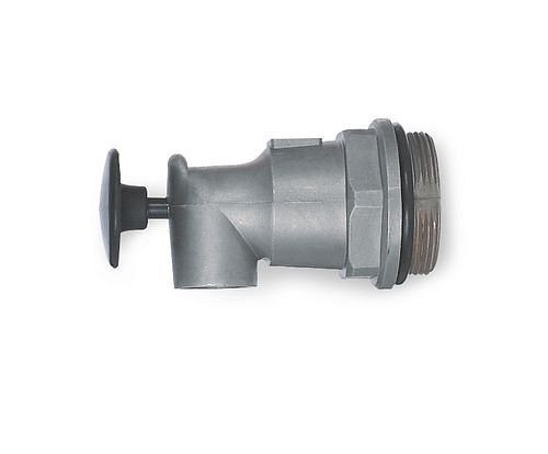 DENIOS Aluminiumzapfhahn 2", selbstschließend, Werkstoff: Aluminium, 145222