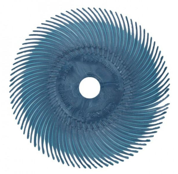3M Scotch-Brite Radial Bristle Brush RB-ZB, orange, 76,2 mm x 9,5 mm, 6 Micron, Typ C, VE: 80 Stück, 7000046161