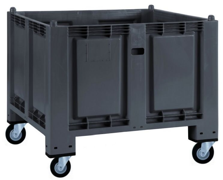 PROMAG Palettenbox PP BxTxH 1200x800x1000 Mm Volumen 550 L Mit 4 promag-palettenbox-pp-bxtxh-1200x800x1000-mm-volumen-550-l-mit-4