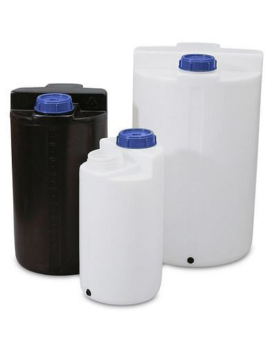 DENIOS Lager- und Dosierbehälter aus Polyethylen (PE), 200 Liter, natur-transparent, 136-934