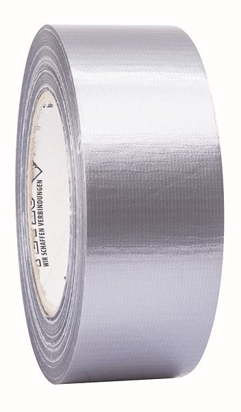 Petec Uni-Gewebeband, Silber, 48 mm x 50 m, VE: 18 Stück, 87450