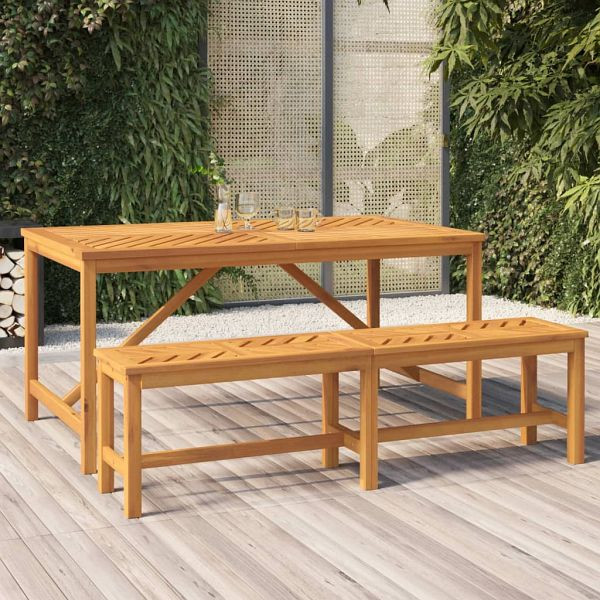 vidaXL Garten-Esstisch 150x90x74 cm Massivholz Akazie, 362241