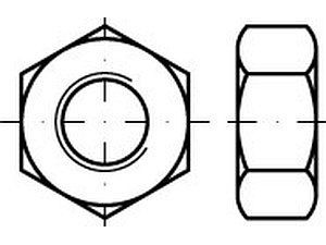 Sechskantmuttern DIN 555 5 WW 3/4 VE=S (50 Stück)