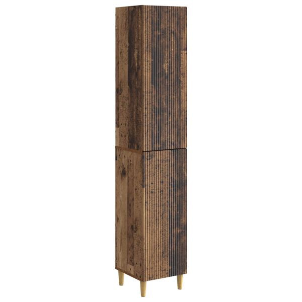 vidaXL Schrankset 2-teilig Altholz 33 x 34,5 x 90 cm Holzwerkstoff, 3416554
