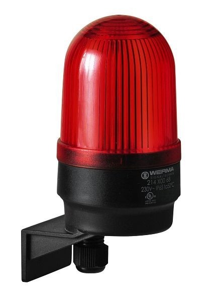 WERMA Blitzleuchte Wandmontage 230VAC 123 x 58 mm BU- blau, 215.500.68