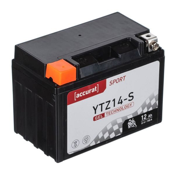 Accurat Sport GEL YTZ14S Motorradbatterie 12Ah 12V 150A, MBG-YTZ14S