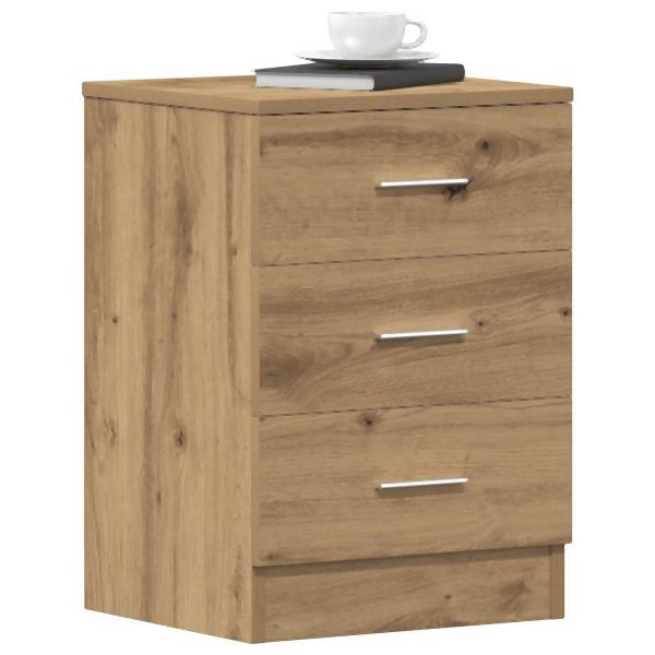 vidaXL Nachttisch Artisan-Eiche 38x35x55 cm Holzwerkstoff, 861126