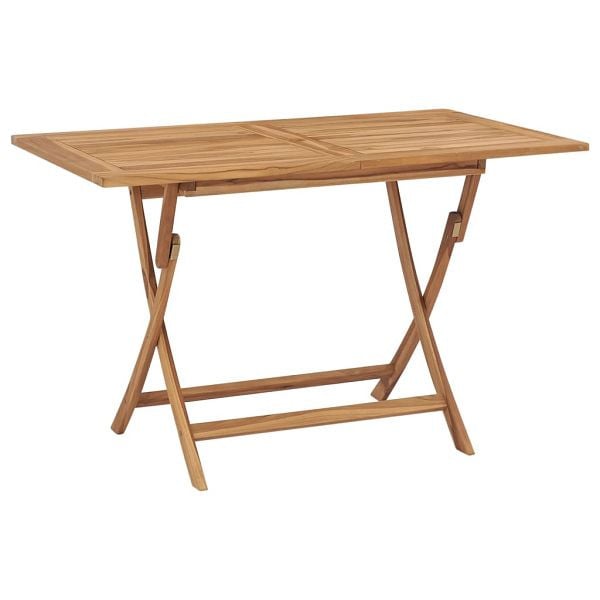 vidaXL Gartentisch Klappbar 120x70x75 cm Massivholz Teak, 44682