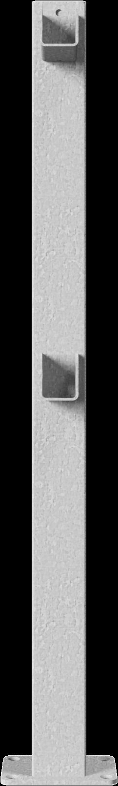 Produktbild von Schake Absperrpfosten Stahlrohr 89 X 29 Mm Gelb / Schwarz Ortsfest Fuer Duebel Befestigung Mit Bodenplatte 100 X 150 Mm Ohne Oese 489pbg