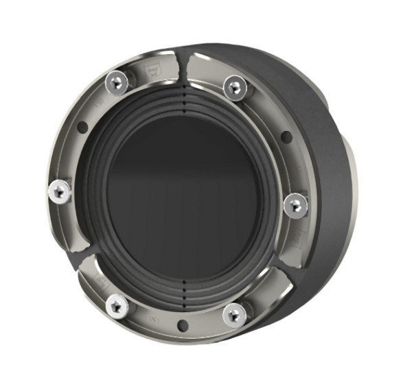 Hauff Standard-Ringraumdichtung für Rohre mit U-Profil-Pressplatten - stufenloser Supersegmentringtechnologie HSD150 SSG 1x70-112 b40, 3030300064