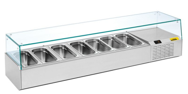 NordCap Pizzakühltisch-Aufsatz A 1795-1/1, für GN 1/3-150, steckerfertig, statische Kühlung, 46710309002-0-G-0