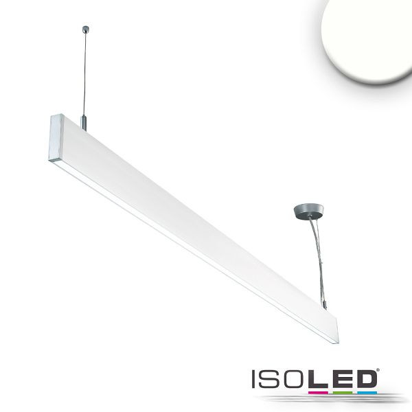 ISOLED LED Hängeleuchte Linear Up+Down 1200, 40W, prismatisch, linear- u. 90° verbindbar, weiß, neutralweiß, 114004