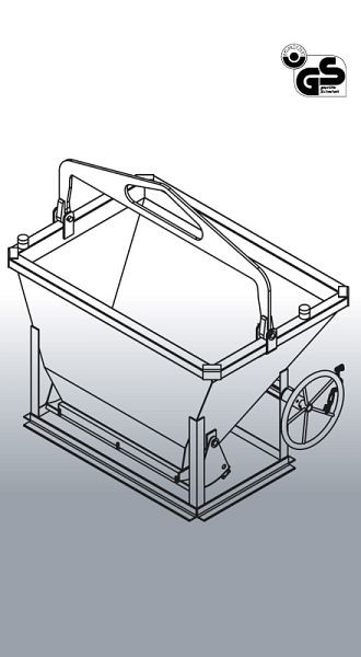 Eichinger Betonsilo 1092H.4, 300l, Angeschweißte Kette, Handrad, 10920401000000