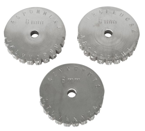 KUKKO Radschlagstempel, Buchstaben, Typenhöhe: 3 mm, 332-123