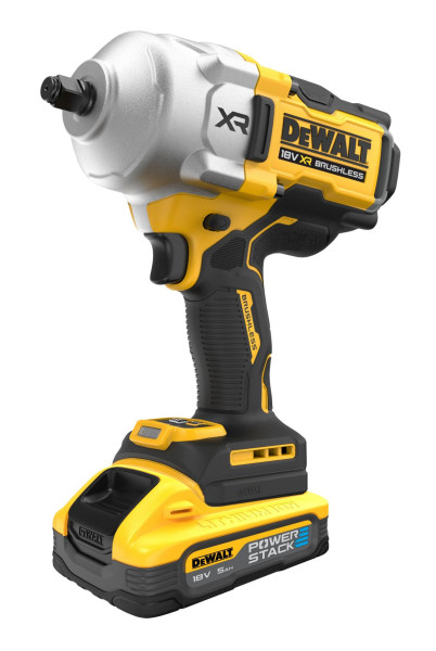 DeWalt 18 Volt / 5 Ah Akku-Schlagschrauber 1/2" Außenvierkant (bürstenlos), DCF961H2T-QW