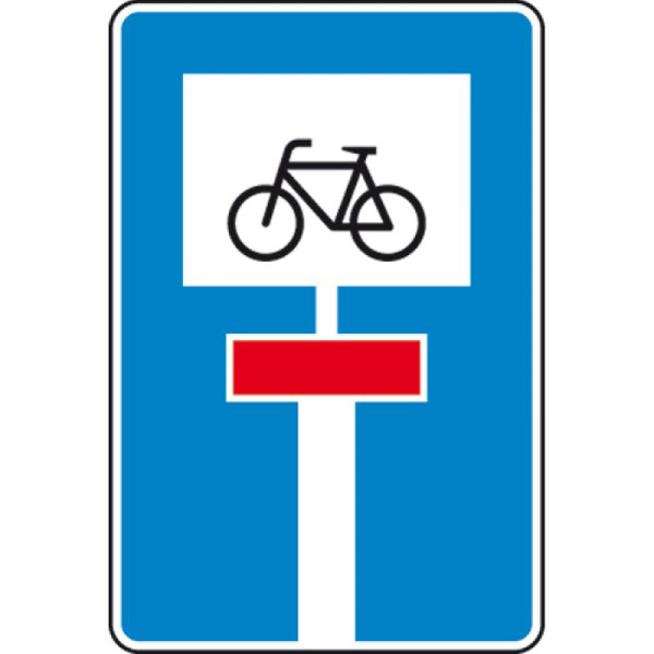 Stein HGS Für Radverkehr durchlässige Sackgasse Nr. 357-52, 630x420mm /RA2/Flachform 2mm, 357-52-121