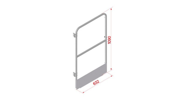 HYMER Durchgangssperre schmal, Breite 632 mm, 0054032, 4019502348486