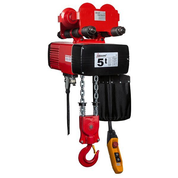 DELTA Premium Elektrischer Kettenzug Typ DEH mit Handfahrwerk 400V, 3/0,75m/min 2-Strang, 5t mit 3m Hubhöhe, DH.0.DEY.05003.03