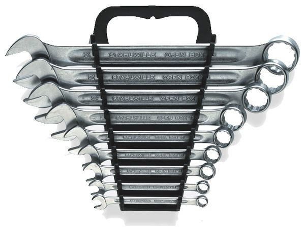 STAHLWILLE Ring-Maulschlüssel-Satz mit AS-Drive in Kartonverpackung, 10-teilig, 96400808