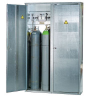 Produktbild von DENIOS Gasflaschenschrank für 7 x 50 l Gasflaschen, 4-flügelige Tür, verzinkt, 116955 DENIOS Gasflaschenschrank für 7 x 50 l Gasflaschen, 4-flügelige Tür, verzinkt, 116955