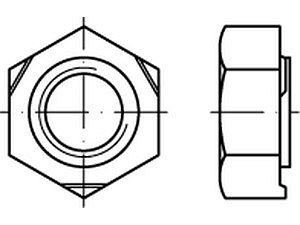 Sechskant-Anschweißmuttern DIN 929 Stahl M 10 VE=K (100 Stück)