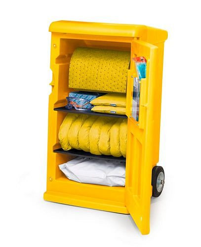 DENSORB Mobiles Notfallset, Bindemittel im gelben Caddy Medium, Spezial, 290814