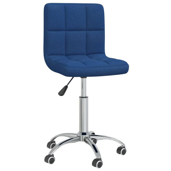 vidaXL Esszimmerstuhl Drehbar Blau Stoff, vielseitig, 3087535