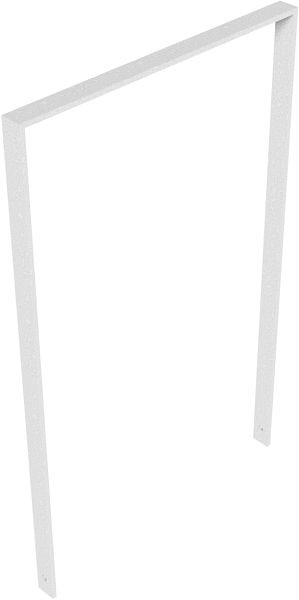 Schake Anlehnbügel aus Flachstahl 50 x 12 mm, ohne Querholm, Gesamtbreite: 750 mm, feuerverzinkt, 450_075