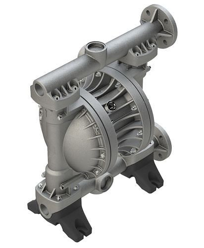 DENIOS Druckluft-Doppelmembranpumpe, ATEX, 2'', aus Aluminium / NBR, 287097