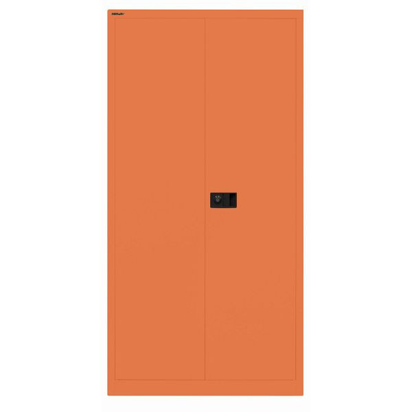 Bisley Flügeltürenschrank UNIVERSAL, 3 Fachböden für 4 Ordnerhöhen, 603 orange, Belastbarkeit: 70kg je Fachboden, E722A03603