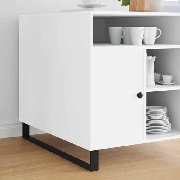 vidaXL Möbelbeine 12-teilig Schwarz 796 x 40,5 x 100 mm Eisen, 864821