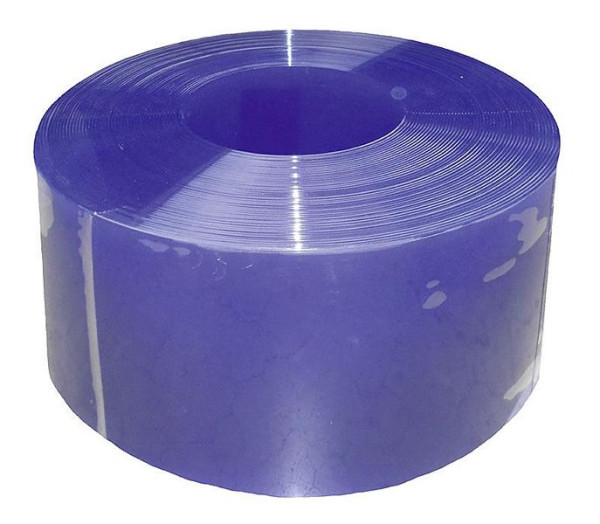 Patura PVC-Streifen 300 x 3 mm blau transparent, 25 m Rolle, 503032