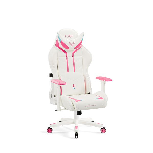 Diablo Chairs Gaming Stuhl Diablo X-Ray 2.0 klein, Weiß-Rosa, 1741