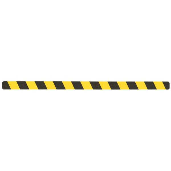 m2 Antirutschbelag Easy Clean schwarz/gelb Einzelstreifen 50x1000mm, VE: 10 Stück, M3WV100502