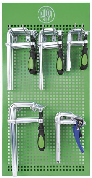 KUKKO Zwingen-Sortiment - Ganzstahl - Premium, Spannweite x Ausladung der Spannzwinge: 160x80; 250x100; 250x120; 300x140; 200x100 mm, WT-020