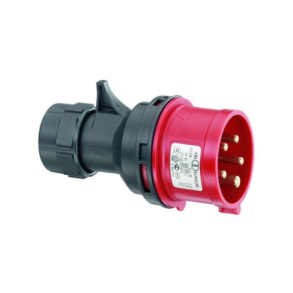 ABL CEE-Stecker 5p 32A IP44 400V/rot 6h Kunststoff Schrauben / Verschraubung S52S30, 115476