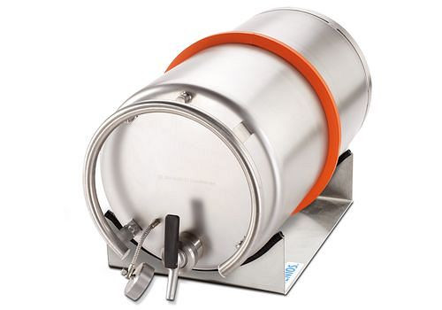 DENIOS Lagerbock für Transportbehälter 25 Liter, aus Edelstahl, 254834