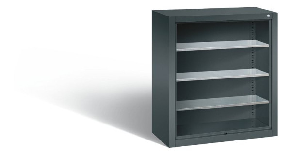 C+P Stahlregal mit Rückwand Serie 13, H830xB700xT300mm, Farbe: Anthrazit, 134013-02 S10020