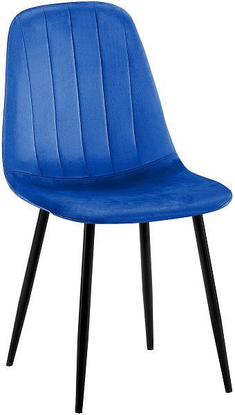 CLP Esszimmerstuhl Baxter Samt, blau, 323429, 4255716307400