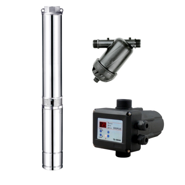 ewuaqua iWater 4" Tiefbrunnenpumpen-Komplettpaket eco4 3-60 Beregnungs-Paket 4", 23087