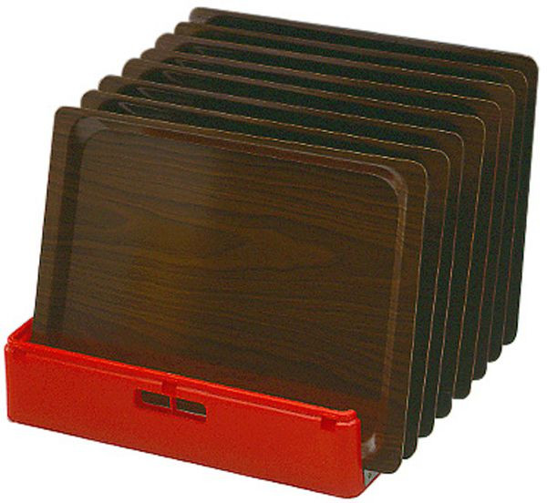 ZANUSSI Tablettkorb Kunststoff, rot, für 8 Tabletts 530 x 370 mm, B x T x H in mm: 500 x 500 x 105, 406867004