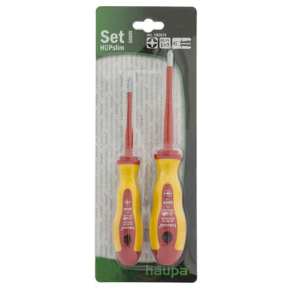 Haupa Set Schraubendreher Slim PZ/FL1 + 2, 102879, 4011923606343