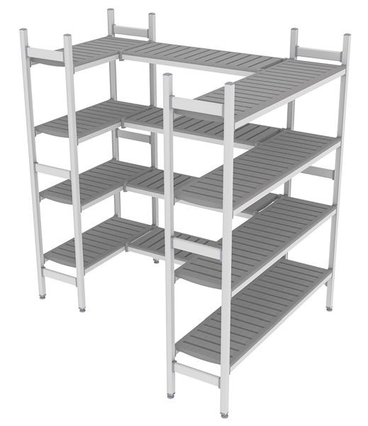 NordCap Regalsystem Z 200-170 / 204-174, 850 / 1000 / 1375 x 375 x 1850 mm, 528901051