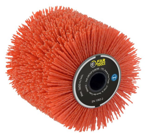 Fartools Nylonbürste Rot K60 Ø 120 mm für Bürstenschleifer, 110886