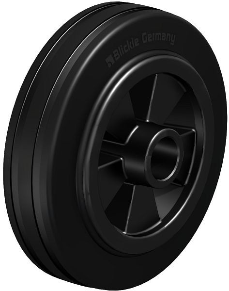 Blickle VPP 100/15G Rad aus Vollgummi, Schwarz, 29124