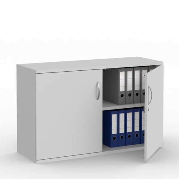 Deskin Flügeltürenschränke MULTI M pro, Dekor lichtgrau, B 1200 x H 780 x T 420 mm, 278064