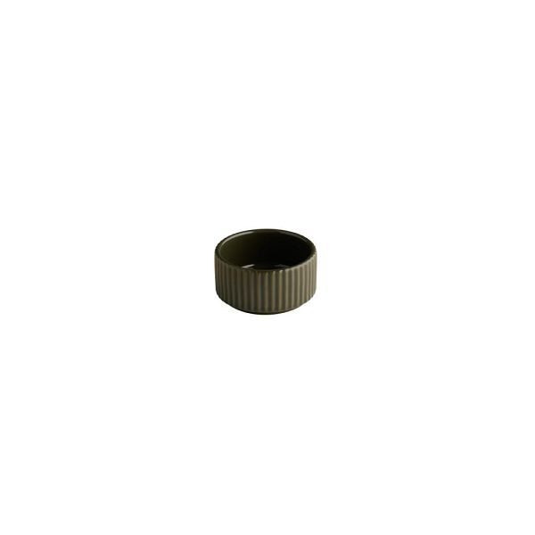 APS Schale THE GRID - Porzellan, Ø 7,5 cm, 70 ml, Farbe mud (braun), stapelbar, 19064